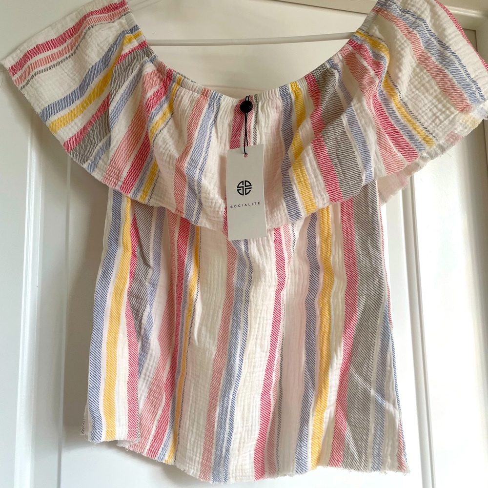Off the shoulder Socialite top